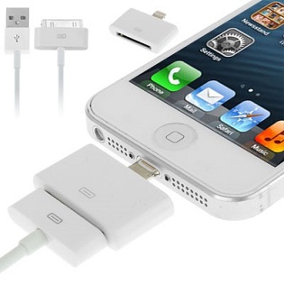 USB кабель + Переходник 30 Pin в Lightning